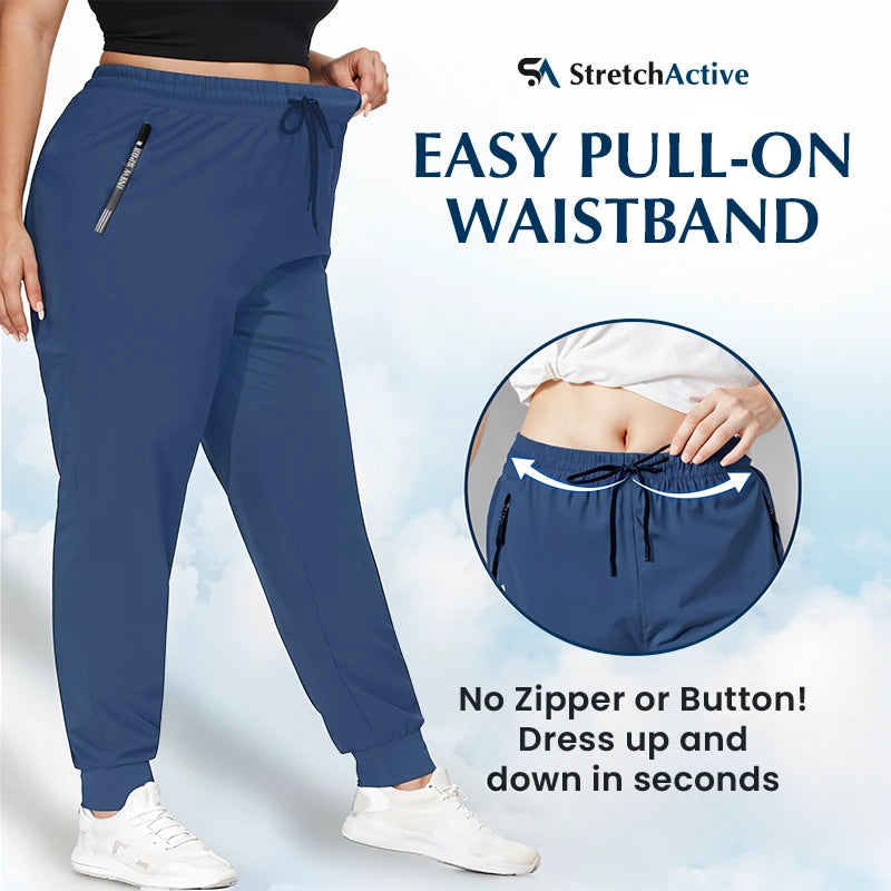 Bluecomfys - Women's Ultra Soft Stretch Perfect Drape Casual Pants