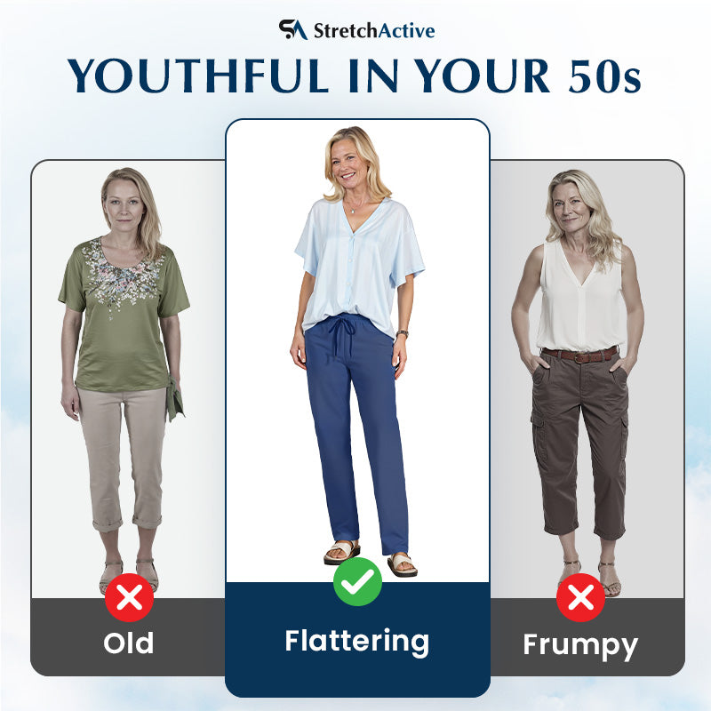 Bluecomfys - Women's Ultra Soft Stretch Perfect Drape Casual Pants