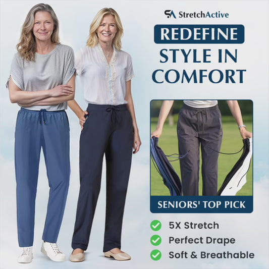 Bluecomfys - Women's Ultra Soft Stretch Perfect Drape Casual Pants