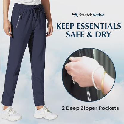 Bluecomfys - Women's Ultra Soft Stretch Perfect Drape Casual Pants